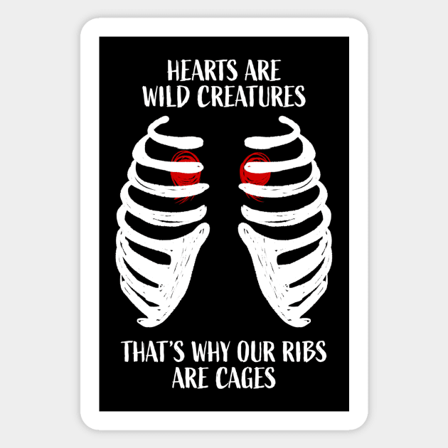 Hearts Are Wild Creatures Sticker by TheArtArmature